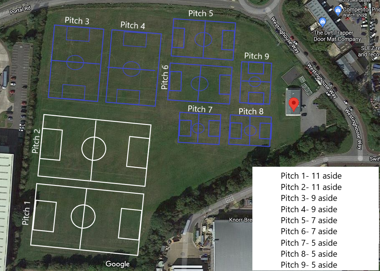 Sports Field pitch layout for 2023-24